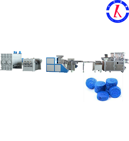 Toilet bowl ceaner/Toilet block making machine